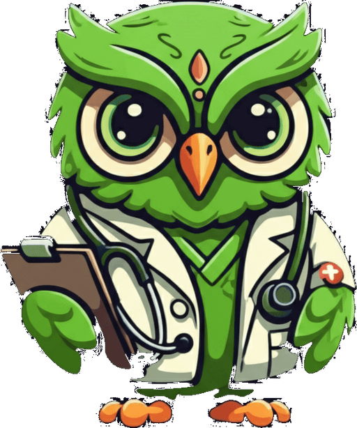 Sushruta, the owl doctor mascot